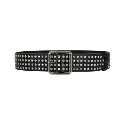 Pre-owned Alexander Mcqueen Studded Leather Belt 'black' | Women's Size 65
