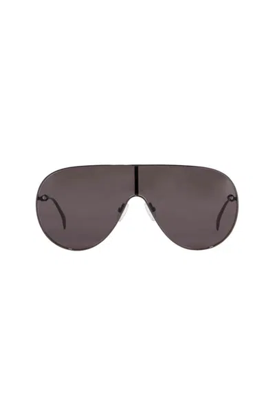 Alexander Mcqueen Studded Mask Sunglasses For A Bold And Ed In Black