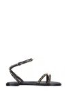Alexander Mcqueen Studded Sandals In Black