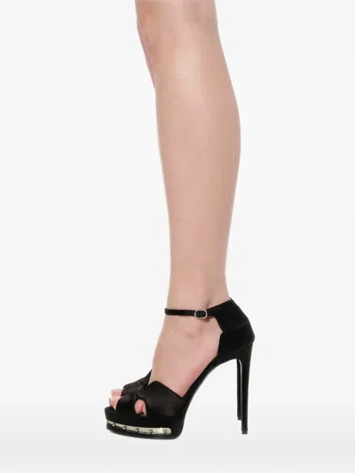 Alexander Mcqueen Studded Satin Pumps In Multi