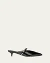 Alexander Mcqueen Studded Strap Mules In Black