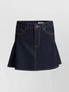 Alexander Mcqueen Stylish Skirts With Pockets And Loops In Blue