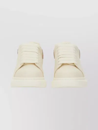 Alexander Mcqueen Stylish Sneakers With Unique Heel Tab In Neutral