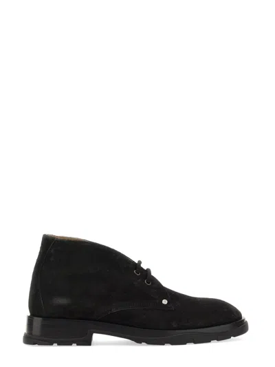 Alexander Mcqueen Lace-up Suede Boots In Animal Print