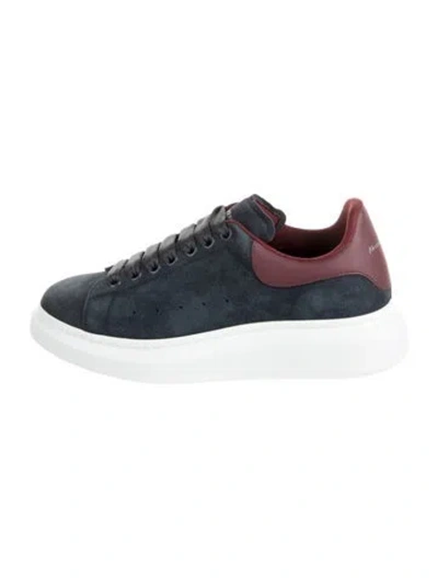 Pre-owned Alexander Mcqueen Suede Chunky Sneakers In Blue