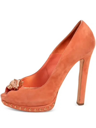 Pre-owned Alexander Mcqueen Suede Heeled Pumps