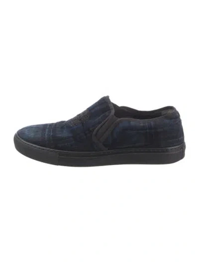 Pre-owned Alexander Mcqueen Suede Loafers In Blue