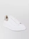 Alexander Mcqueen Suede Perforated Round Toe Sneakers