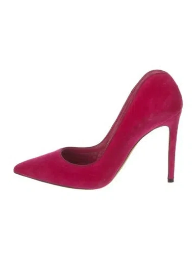 Pre-owned Alexander Mcqueen Suede Pumps In Pink