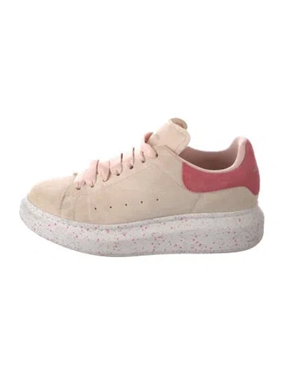 Pre-owned Alexander Mcqueen Suede Sneakers In Neutral