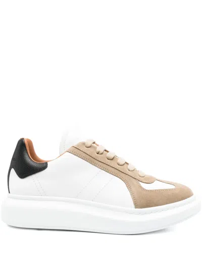 Alexander Mcqueen Suede Sneakers In White