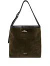 Alexander Mcqueen Suede Tote Bag In Green