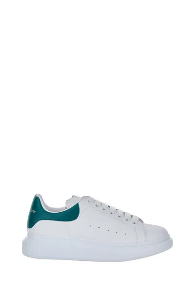 Alexander Mcqueen Suede Upper Sneakers With Oversized Rubber Sole In White
