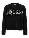 Alexander Mcqueen Logo Crewneck Cotton Sweater