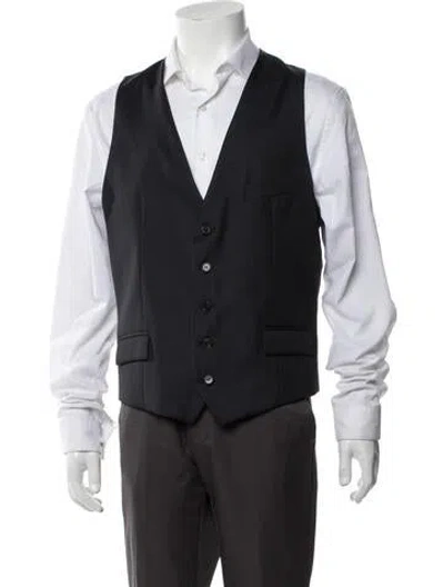 Pre-owned Alexander Mcqueen Suit Vest In Blue