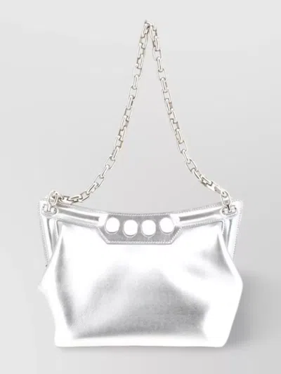 Alexander Mcqueen Summit Chain Fold-over Metallic
