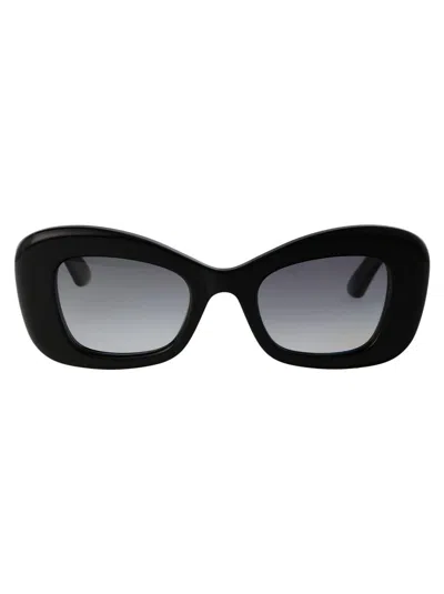 Alexander Mcqueen Black Butterfly Sunglasses