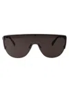Alexander Mcqueen Am0457s Sunglasses In 001 Ruthenium Ruthenium Grey
