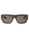 Alexander Mcqueen Am0449s Sunglasses In 003 Brown Brown Brown