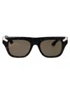 Alexander Mcqueen Tortoiseshell Square-frame Sunglasses In 003 Havana Havana Brown