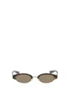 Alexander Mcqueen Women Ellipse Sunglasses In Brown
