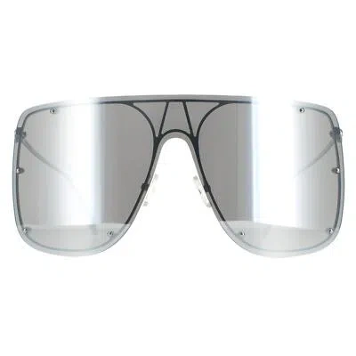 Pre-owned Alexander Mcqueen Sunglasses Am0313s 007 Silver Silver Mirror