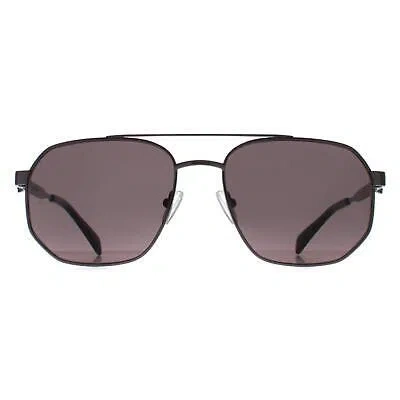 Pre-owned Alexander Mcqueen Sunglasses Am0458s 001 Ruthenium Gray