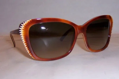 Pre-owned Alexander Mcqueen Sunglasses Amq 4178/s Havana/brown Duk-cc Authentic In Green