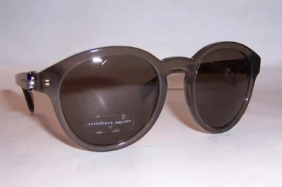 Pre-owned Alexander Mcqueen Sunglasses Amq 4196/s Gray/brown 9by-ej Authentic