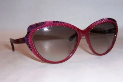 Pre-owned Alexander Mcqueen Sunglasses Amq 4197/s Red Pink/gray 2jc-5m Authentic