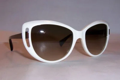 Pre-owned Alexander Mcqueen Sunglasses Amq 4238/s White/brown Ide-cc Authentic