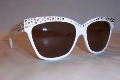 Pre-owned Alexander Mcqueen Sunglasses Amq 4239/s White/brown C29-04 Authentic