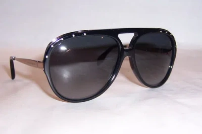 Pre-owned Alexander Mcqueen Sunglasses Amq 4240/s Black/gray Csa-hd Authentic