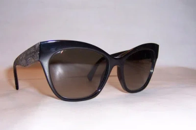 Pre-owned Alexander Mcqueen Sunglasses Amq 4261/s Black Silver/brown Ofq-ha Authentic