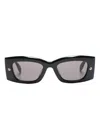Alexander Mcqueen Bold Logo-print Sunglasses In Black