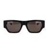 Alexander Mcqueen Square-frame Recycled Acetate Sunglasses In Black