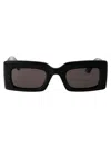 Alexander Mcqueen Black Black Grey Acetate Sunglasses In Black