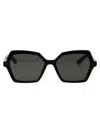 Alexander Mcqueen Alexander Mc Queen Geometrical Sunglasses Am0537 S 001 In Black
