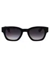 Alexander Mcqueen Black-black-grey Recycled Acetate Sunglasses In Gray