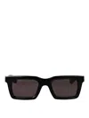 Alexander Mcqueen Black-black-grey Acetate Sunglasses In Black