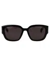 Alexander Mcqueen Alexander Mc Queen Cat Eye Sunglasses Am0468 S 001 In Black-black-grey