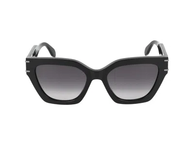 Alexander Mcqueen Sunglasses In Black Black Grey