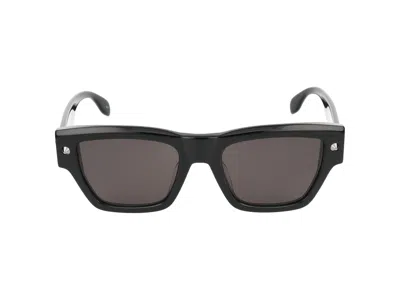 Alexander Mcqueen Sunglasses In Black Black Grey