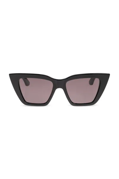 Alexander Mcqueen Sunglasses In Black-black-smokev