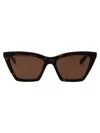 Alexander Mcqueen Sunglasses In Brown