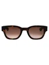 Alexander Mcqueen Havana-havana-brown Recycled Acetate Sunglasses In Brown