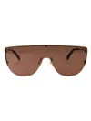 Alexander Mcqueen Am0457s Sunglasses In Gold