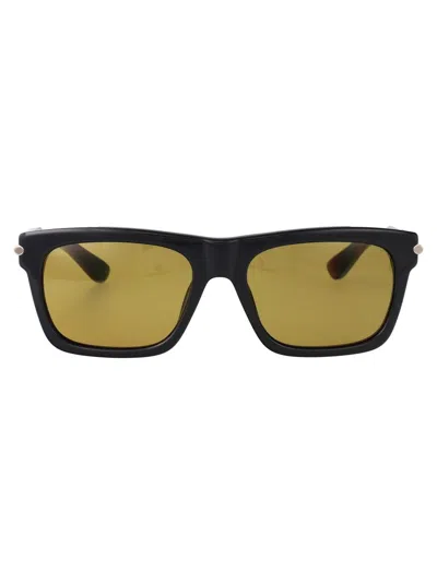 Alexander Mcqueen Sunglasses In Grey-grey-yellow