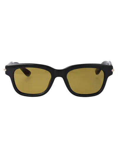 Alexander Mcqueen Sunglasses In Grey-grey-yellow