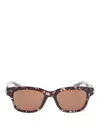 Alexander Mcqueen Rectangular Frame Sunglasses In Gris